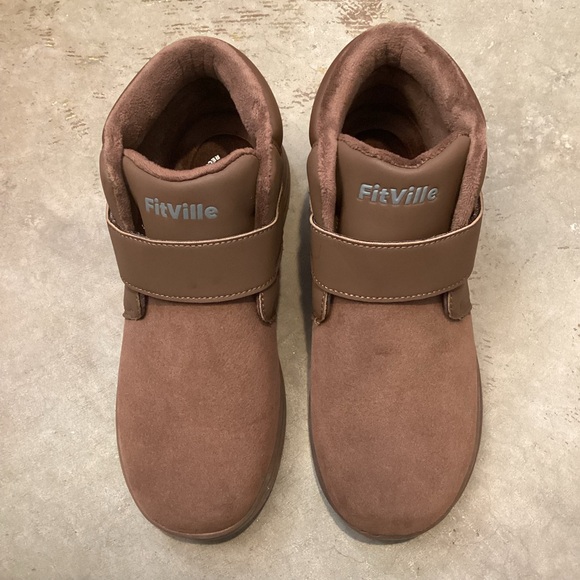 FitVille Women's CozyCore V6 Boot Color Coffee Style Marca Size 9.5W Wide Width - Picture 3 of 12